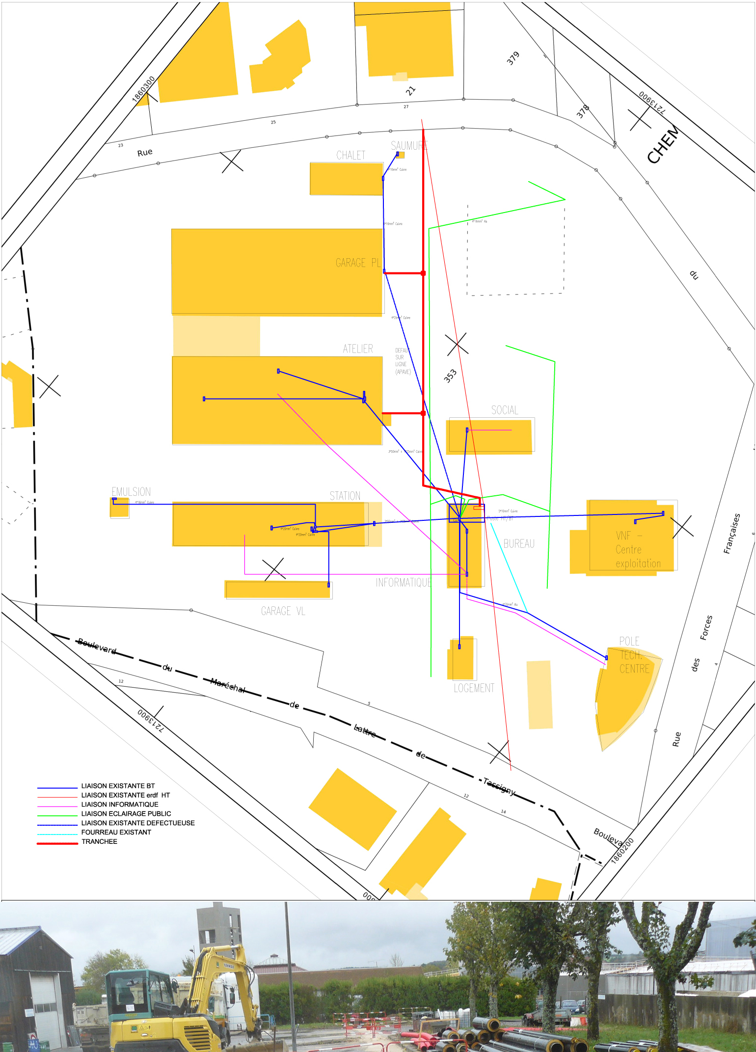 travaux de passage du tarif vert au tarif jaune, de la suppression du transformateur, et de la mise en conformité des installations électriques au Centre Technique Départemental à Chaumont (52)